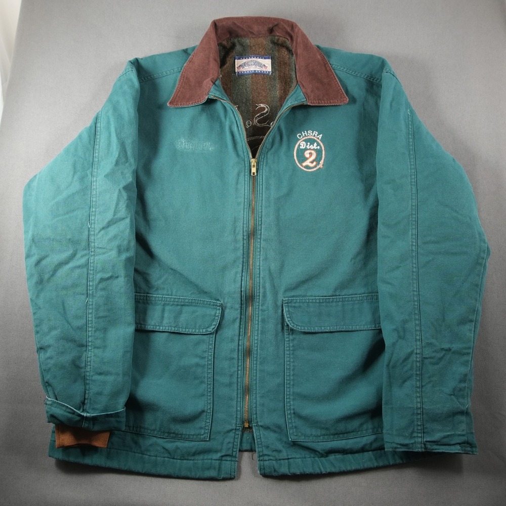 Vintage Dunbrooke Blanket Lined Workwear Jacket XL Canvas CHSRA Rodeo Dist 2